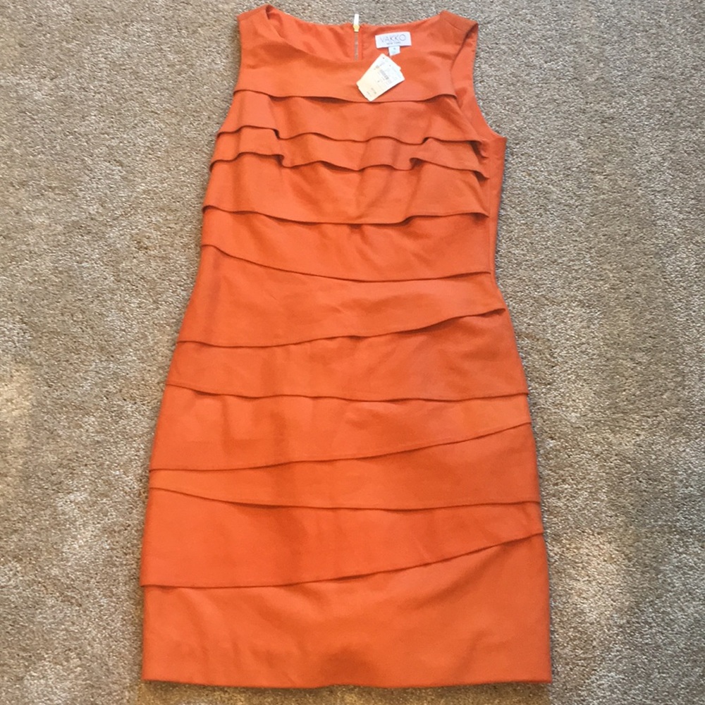 NWT Suede Layered Sheath Dress